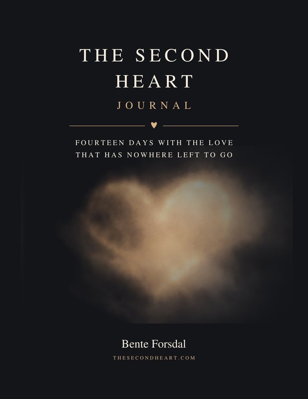 The cover of The Second Heart Journal, fourteen days with the love that has nowhere left to go, by Bente Forsdal